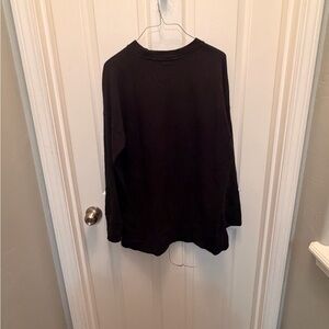 aerie Dark Brown Cozy Crewneck Sweatshirt